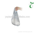 EN13432 Certified Supermarket Transparent T-shirt Biodegradable Plastic Bags